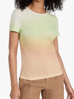 Vince Light Green Ombre Tee - Soft Gradient Casual Shirt